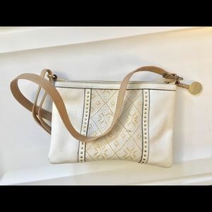 Nicole Miller brand White cross body purse